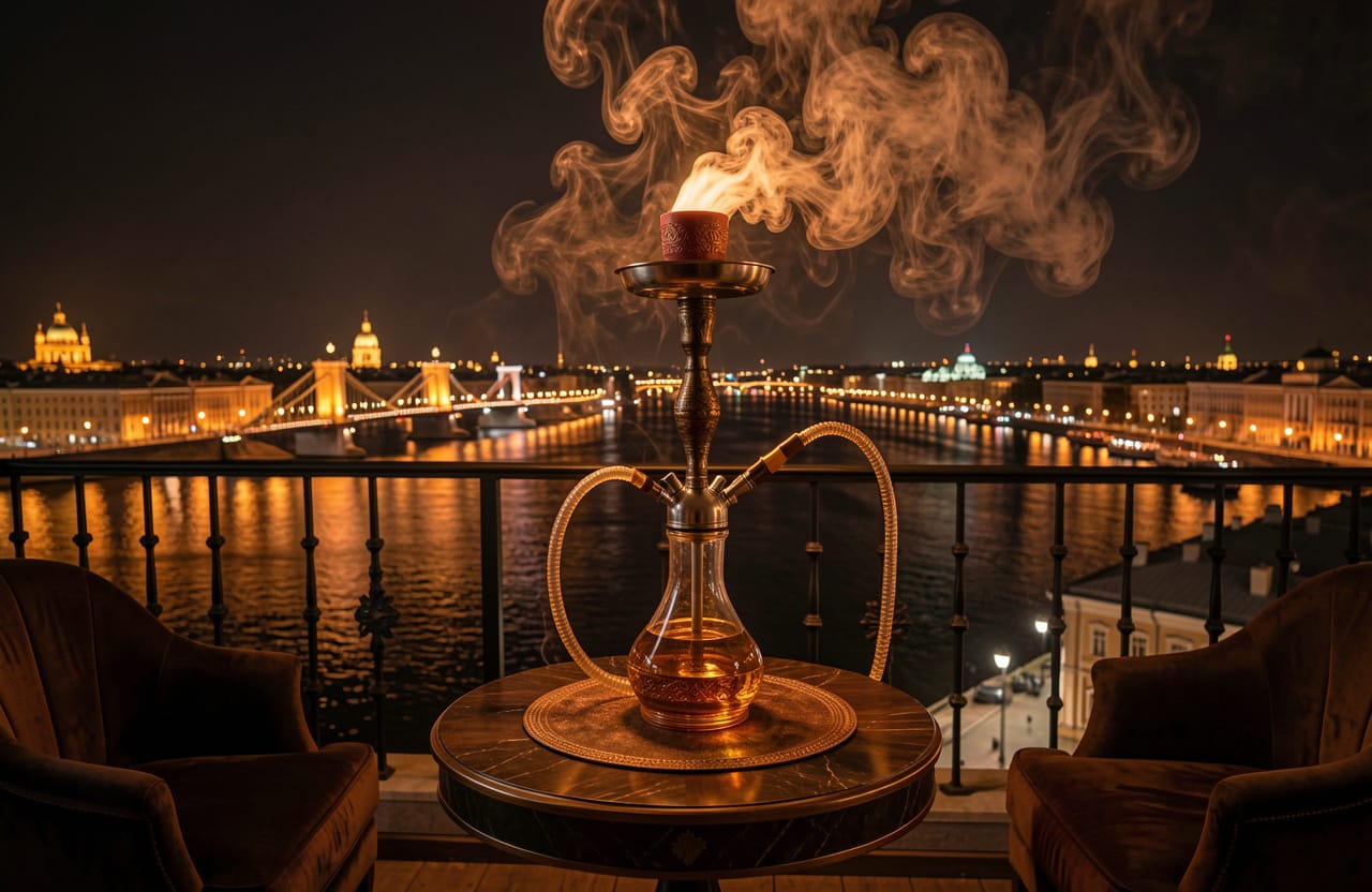 Вечерний Петербург и кальянная атмосфера